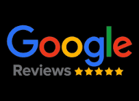Here's an alt tag for the image: Google Reviews, five-star rating.